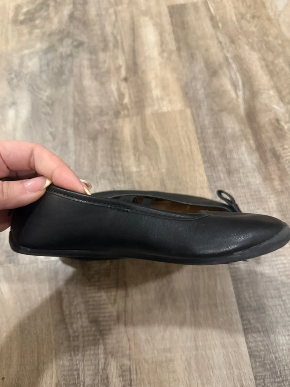 wonder nation Black Girls Dress Ballet Flats with Bow